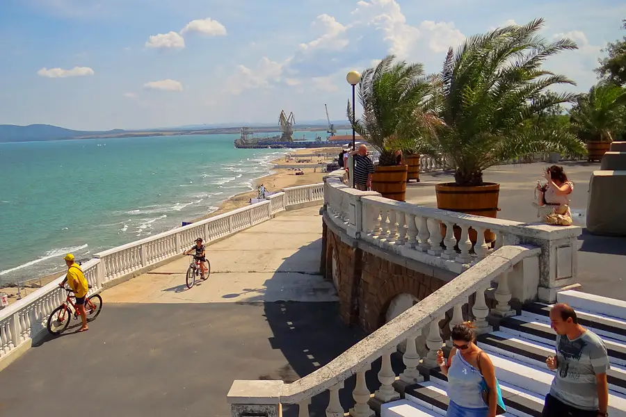 Burgas sky view beach
